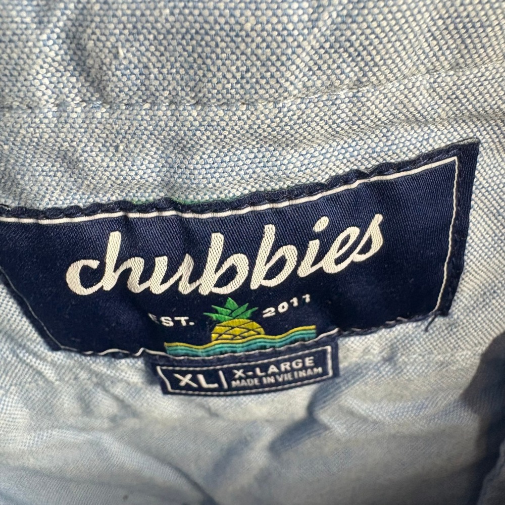 Chubbies Shorts Mens XL Gray 5.5 (5") Inseam Elastic Waist Stretch Casual Preppy - Picture 7 of 13